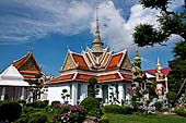 Bangkok Wat Arun - The entrance of the ubosot guarded by a pair of giant demons. 